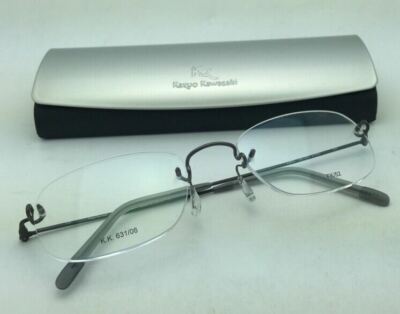 KAZUO KAWASAKI Eyeglasses MP 631 06 FK/52 52-19 Rimless Titanium
