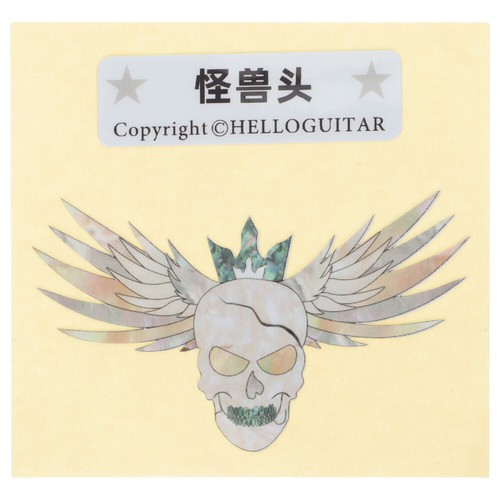 Guitar Decorating Patch Monster Head Sticker Headstock Decal eBay