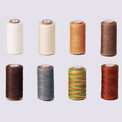 Tandy Leder Factory Gewachste Geflochtene Schnur, 25 Yards, Metallisch Mehrfarbig