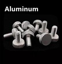Select M3 M4 M5 M6 Aluminum Alloy Knurled Thumb Screw Round Large Flat Head