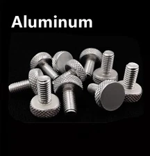 Select M3 M4 M5 M6 Aluminum Alloy Knurled Thumb Screw Round Large Flat Head