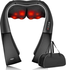 FSA HSA Eligible Neck Massager for Pain Relief Deep Tissue, 3D Kneading Shiatsu
