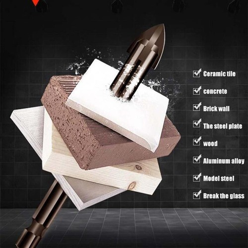 5Pcs 1/4" Hex Shank Tile Drill Bit Set 3/4/5/6/7mm Drilling Bit Cemented Carbide - Picture 4 of 11