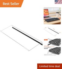 Ergonomic Acrylic Keyboard Stand - Clear Non-Slip Tray for Ultimate Comfort