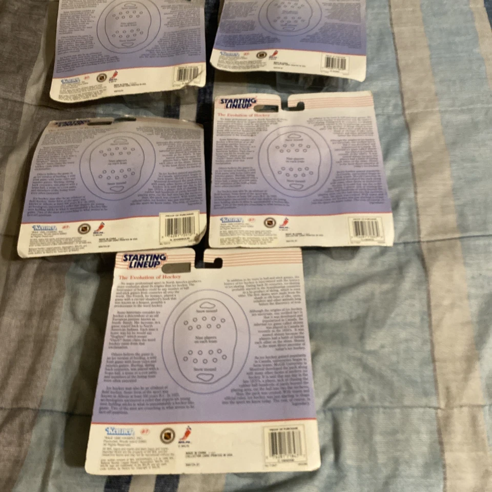 Lote de 5 alineación inicial 1998 lote NHL. 3 lote 1996 3 1997 1 lote 1995 Foto 3 de 4