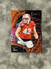 T.J. Watt 2022 Select Draft Picks Red Lazer Field Level SSP Prizm Parallel