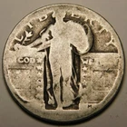 Standing Liberty Quarter Dateless 90% Silver "Actual Coin Pictured- Not Cleaned"