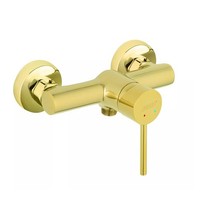 Einhebelmischer Dusche Mischbatterie Duscharmatur Wandarmatur Badarmatur Gold