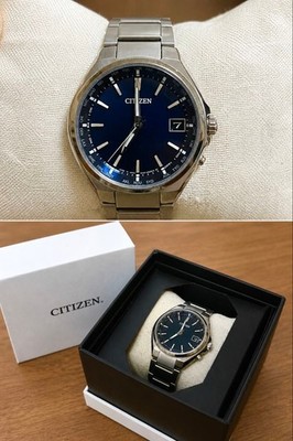Citizen Attesa CB1120-50L Eco-Drive Radio Solar Direct Flight Blue Dial