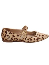 Boden Women's Flat Shoes UK 3 Tan Animal Print 100% Other Mary Jane