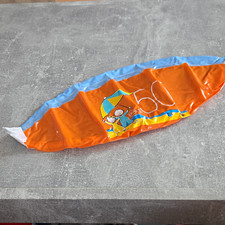 Wasserball Orange/Blau mit Kinder-Motiv,