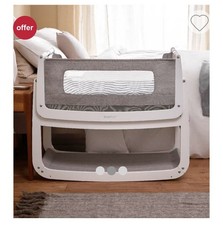 Image of SnuzPod 4 Bedside Crib - Dusk + Accessories 