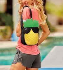 🔥 NWT Victoria's Secret PINK Pineapple Cooler Bag - Beverages/Snacks/Lunchbox🍍