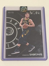 2017-18 Panini Noir Domantas Sabonis #162 SERIAL 45/79 Indiana Pacers RARE