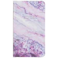 Moderno Purple Marble Effect Slim Address Book