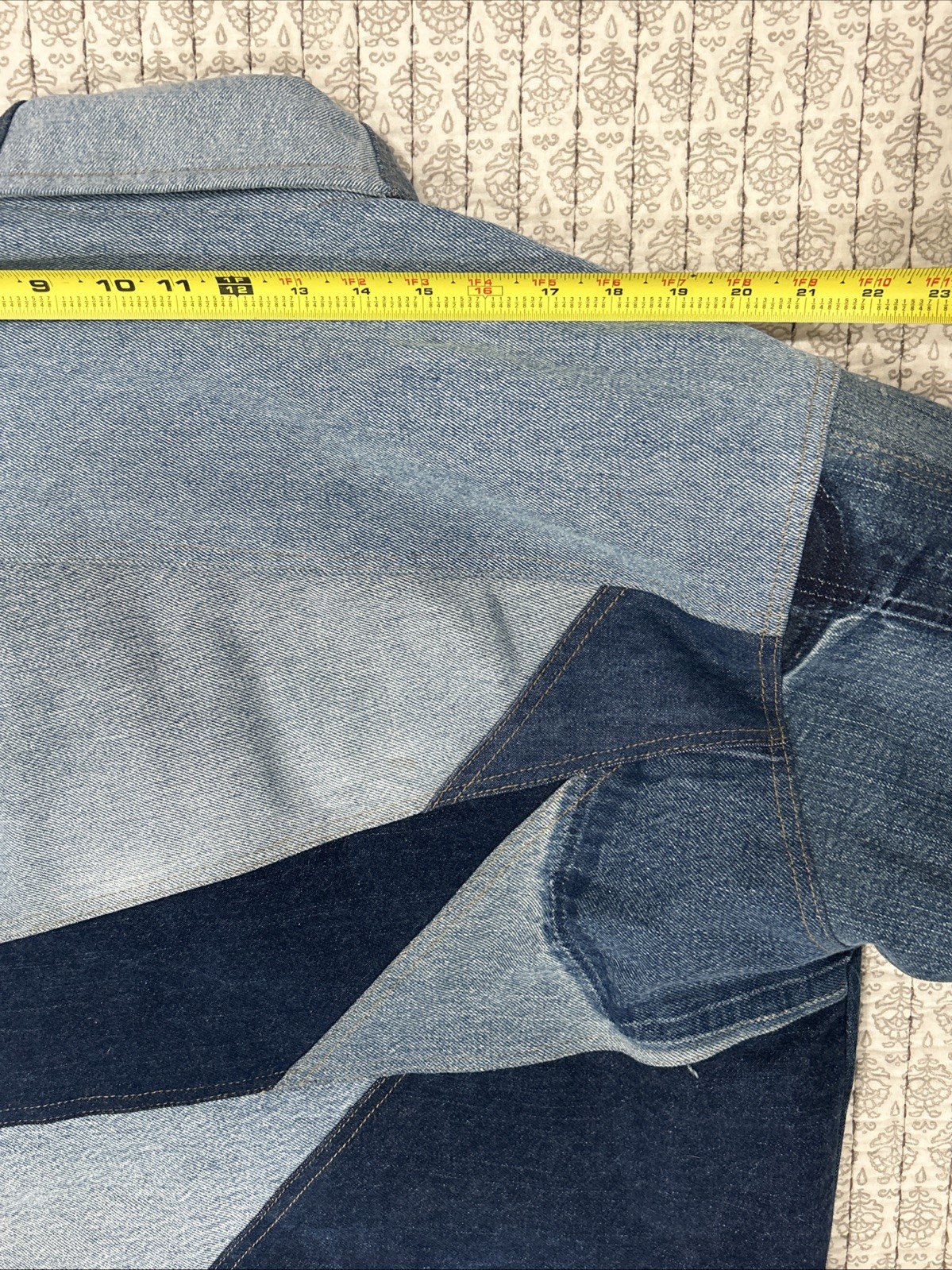 Carhartt Denim Jacket Authentic Patchwork Lined L… - image 18