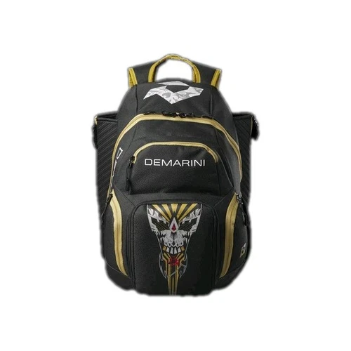 DeMarini Voodoo Skull OG Baseball/Softball Backpack Bag Black-Gold USA NWT - Picture 1 of 4