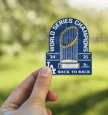 Los Angeles Dodgers 2025 World Series Champions 3.25" x 4.25" Vinyl Sticker