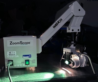 Wallach ZoomScope Exam Microscope w/ Nikon Binocular Head & Adjustable Arm