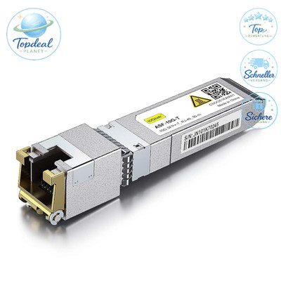 10Gb SFP+ auf RJ45 Modul 30m 10GBase-T Kupfer CAT.6a Transceiver für