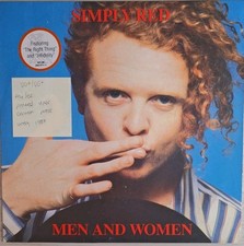 Simply Red Men And Women Vinyl Record LP VG+/VG+ WX 85 1987