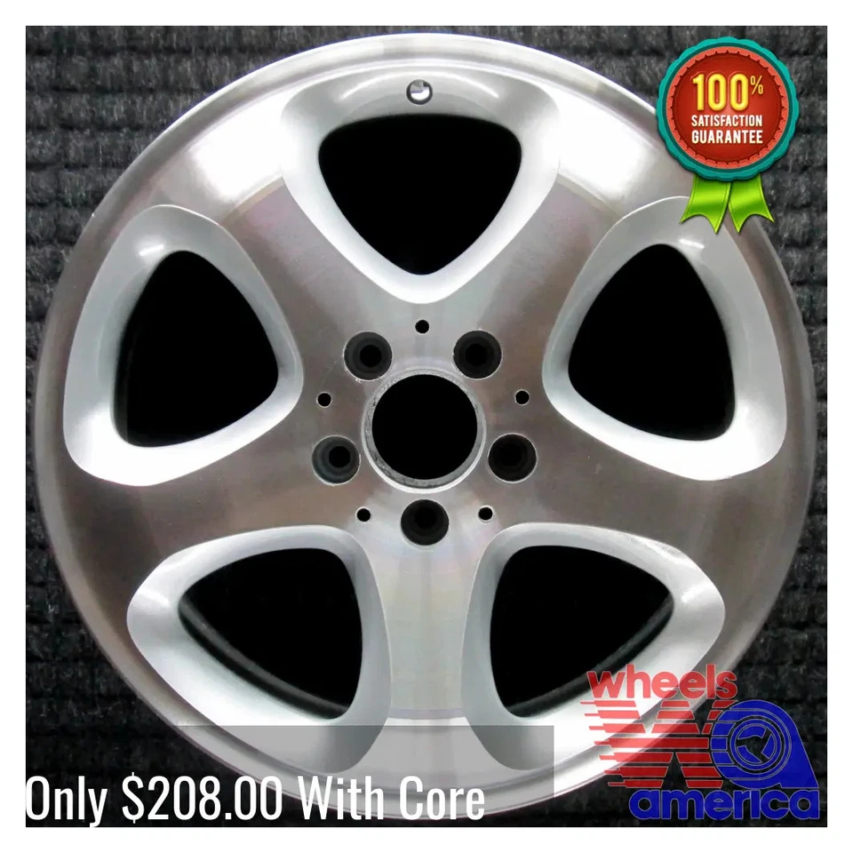 Wheel Rim Mercedes-Benz CLK320 CLK430 E55 17 1999-2003 2104001102 OEM OE 65285 - Image 2 of 4