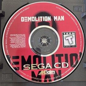 Demolition Man (Sega CD, 1995) CIB Complete  w/ Manual + Reg Card Tested