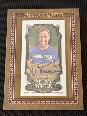 TJ Therrien 2024 Topps Allen & Ginter Framed Mini Auto Content Creator #MA-TJT