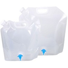 Sacs d'eau de camping 2pcs sacs de rangement d'eau pliants