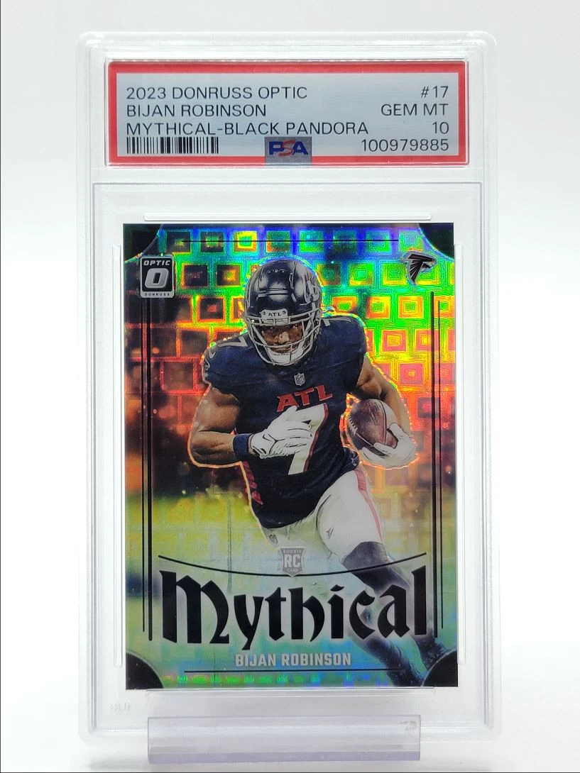 Bijan Robinson Panini Donruss Optic Mythical #17 Black Pandora