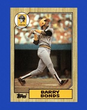 1987 Topps Set-Break #320 Barry Bonds RC NM-MT OR BETTER *GMCARDS*