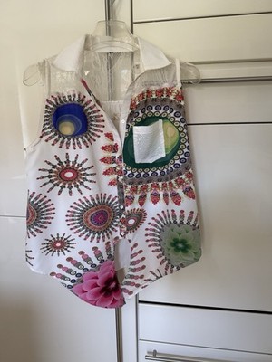 Desigual Bluse Damen Gr. L 1x getragen ohne Arm