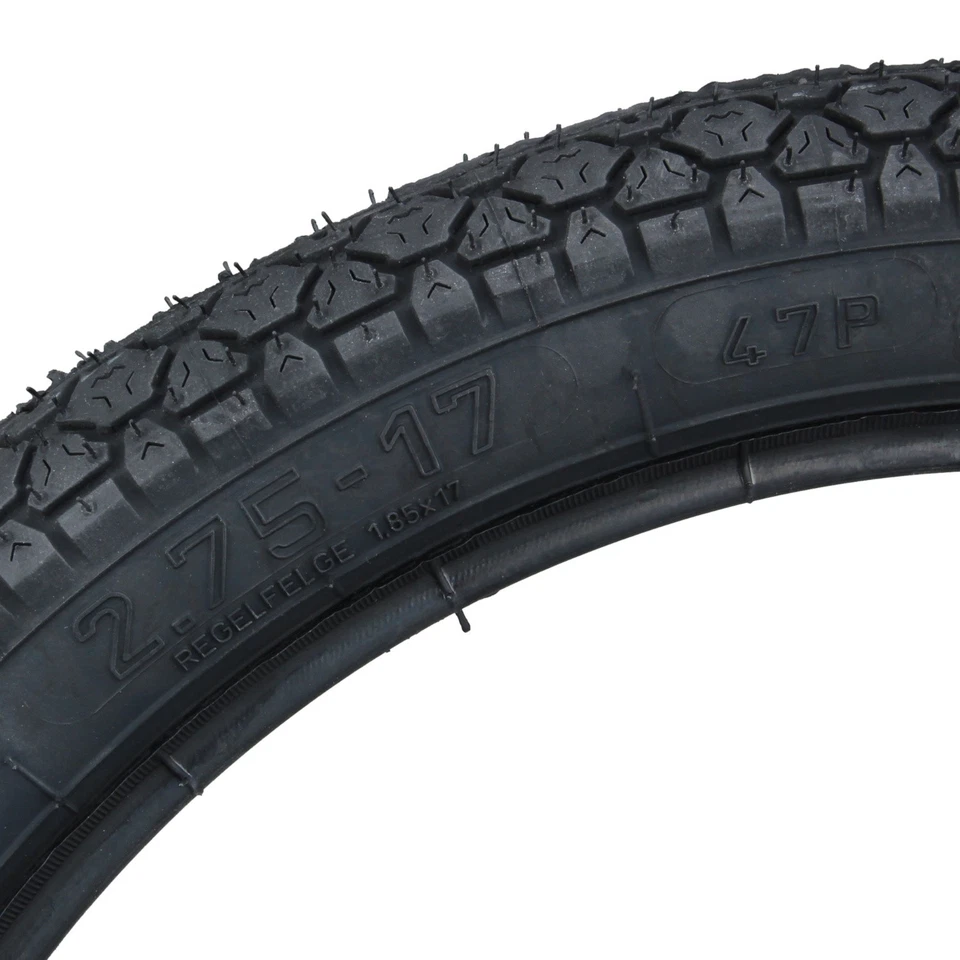 2x Reifen Sommer Heidenau K36/1 2.75-17 47P + Schlauch + Felgenband Moped Mofa - Bild 4 von 4