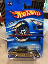 2005 Hot Wheels Collector #173 FORD THUNDERBOLT Black/Gold PR5 Wheels