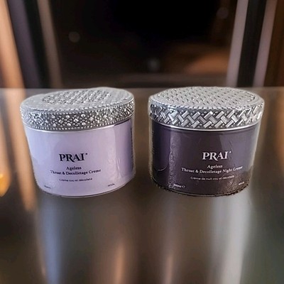 PRAI Beauty Ageless Throat & Decolletage Neck Creme Day And Night 11 Fl Oz Ea 