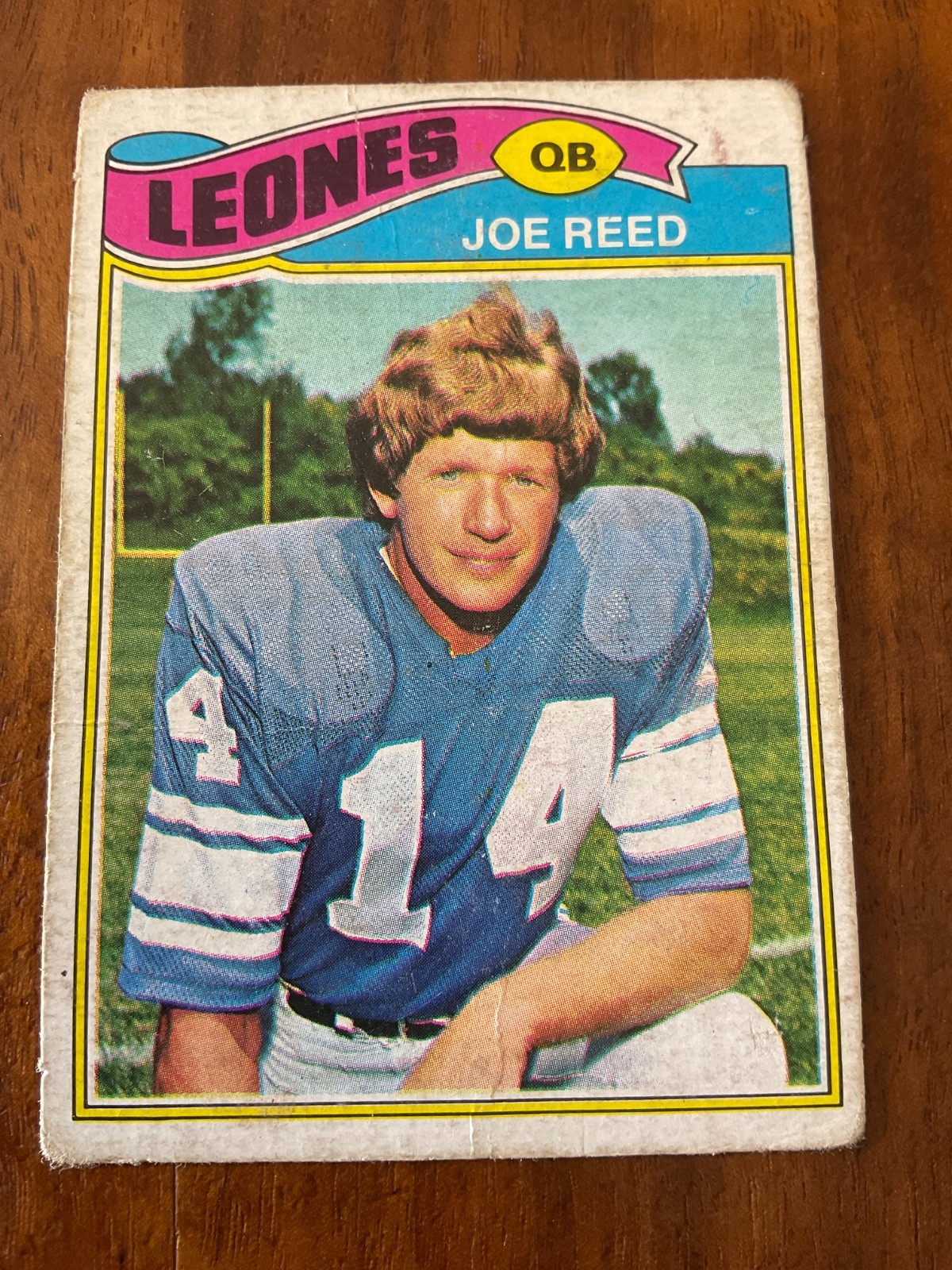 Joe Reed #508 Football Cards 1977 Topps Mexican trading card — raw and PSA graded price guide