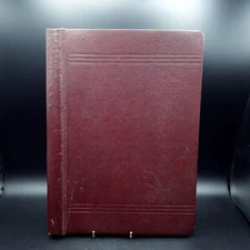 1958 Physics Student Notes College Art & Tech Leather Bound Reusable Book Large