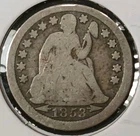 1853 Seated Liberty Dime — photo from another recent sale