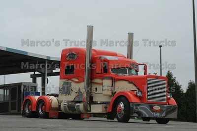 LKW Foto Peterbilt 379 Truck rot P.K.M Adonis #n9pb