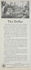 Magazine Ad - 1922 - AT&T / Bell System - The Dollar