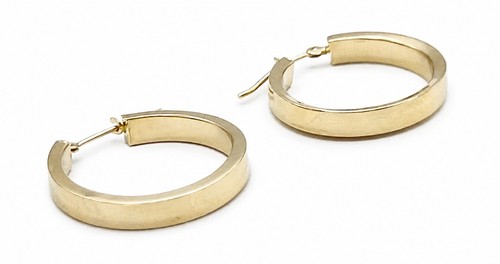 Stuller 14K Yellow Gold Hollow Hoop Earrings