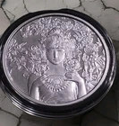 1 oz SILVER PROOF Alphonse Mucha Rose  coin wth coa