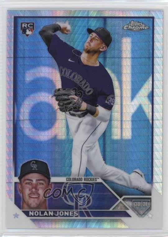 2023 Topps Chrome Prism Refractor Nolan Jones #43 uk2