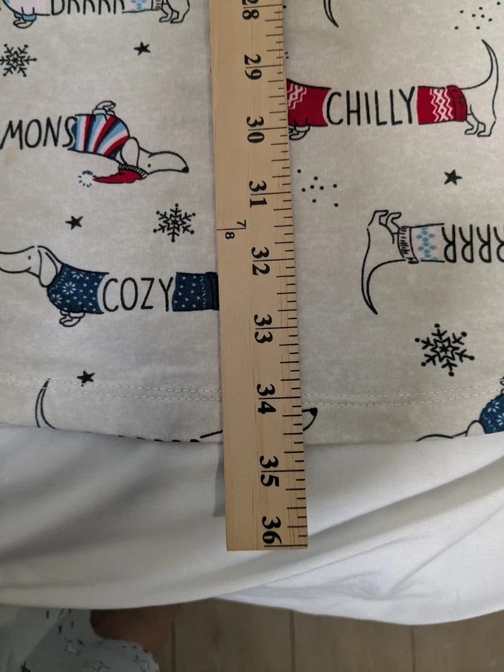 Camisa de dormir feminina Secret Treasures fofa design cachorros frios com bolsos 2X-3X - Imagem 4 de 4