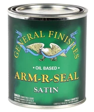 General Finishes Arm-r-seal Oil Based Topcoat, 1 Quart, Satin