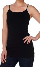 skinnytees Seamless Layering Camisole One Size Black  12962