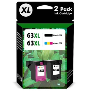 63 XL Ink Cartridges for HP Envy 4516 4520 4522 OfficeJet 3832 4650 5255 Printer