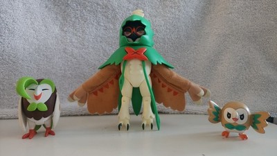 Pokemon 2017 Toys R Us Exclusive Decidueye Dartrix Rowlet Evolution Figure Set
