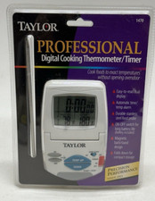 Taylor Professional 1470 Digital Probe Cooking Thermometer Timer Sealed