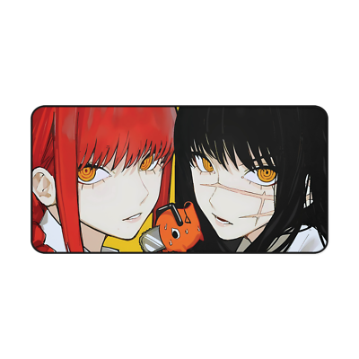Anime Waifu Makima / Mitaka Large Keyboard Desk Mat Chainsaw Man
